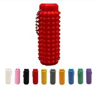 Spiky Grippie Stim Keychain, Anxiety Relief Pain Stim Bumpy Fidget Keychain, Stress, ADHD, Venting Key Pendant, Pocket Mini Fidget Toy, Little Ouchies Fidget, Novelty Gifts for Friends (Red)