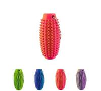 Spiky Grippie Stim Keychain,Elliptical Anxiety Relief Pain Stim Bumpy Fidget Keychain,Stress,ADHD,Venting Key Pendant,Pocket Mini Fidget Toy,Little Ouchies Fidget,Novelty Gifts for Friend (Red)