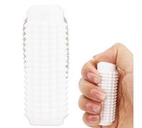 Spiky Grippie Stim Keychains, Portable Pain Stim Fidget Spiky Sensory Fidget Keychain for Relax & Focus (White)
