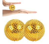 Spiky Magnetic Massage Balls, Spiked Therapeutic Hand Massager, 1 Pair Circular Balls Thick Spines, Relax Palms Legs Feet, Wellness Fitness Home Office