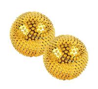 Spiky Massage Ball - Acupresśure Pair, Hand Theŕ Roller, Pressure Relief Tool, Stress Ease Trigger Point Massager | Deep Tissue Relaxation for Palm Foot Muscle Recovery Daily Use