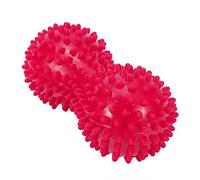 Spiky Massage Ball Peanut Massager Ball Fitness Exercise Mobility Peanut Ball Pain Muscle Steess Foot Myofascial Relief for Plantar Fasciitis Heel Foot Arch Pain (Pink)