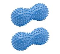 Spiky Massage Ball Peanut Shape Hand Foot Massager Deep Tissue Muscle Relax Roller 2PCS Blue Spiky Massage Ball