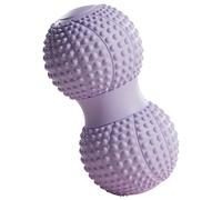 Spiky Massage Ball Roller - Hard Peanut Massage Ball for Plantar Fasciitis Recovery, Trigger Point, Deep Tissue, Myofascial Release, Tension and Foot Pain Relief, Purple