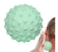 Spiky Massage Ball, Soft Spiky Massage Ball for Feet Back, Deep Tissue Trigger Point, Myofascial Release, Plantar Fasciitis Muscle Relief - 4.5cm Green