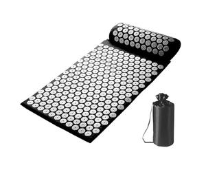 Spiky Mat - Acupuncture Mat | Acupressure Mat | Massage Set with Meditation Mat with Pillow | Pressure Back Mat | Massage Mat Set | Media Accessories