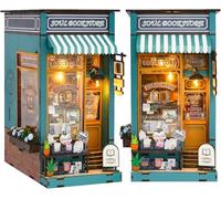 Spilay Book Nook Kit, Diy Bookshelf Built-In Decorative Alley, Bookstop Model Making Kit with LED, Handmade Crafts, Birthday, Christmas and Valentines Day Gifts (Soul Bookstore)