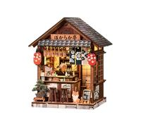 Spilay Book Nook Kit for Adults, DIY Miniature House Kit with LED Light, Wooden DollHouse 3D Puzzle Unique Creative Crafts for Book Lovers (Christmas,Valentine,Birthday) - AM01-007