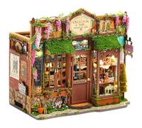 Spilay Book Nook Kit for Adults, Fairy Tale House of Curiosities DIY Miniature House Kit with LED Light, Wooden DollHouse 3D Puzzle Unique Creative Gift for Book Lovers (Christmas,Valentine,Birthday)
