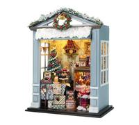 Spilay Book Nook Kits for Adults, DIY Miniature House Kit with LED Light, Creative 3D Puzzle for Relaxation & Desk Decor - Soothing Craft for Teens & Adults (Christmas, Birthday) - Z032