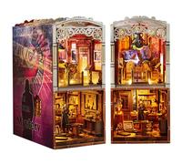 Spilay DIY Book Nook Kit - 3D Bookshelf Alley Insert with LED Lights, Handmade Miniature Model Craft Kit, Creative Gift for Adults & Teens Christmas/Birthday Present - The Unsolved Case of the Museum