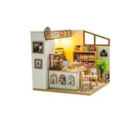 Spilay Miniature House Kits For Adults, First foam tea house DIY Miniature House Kit with LED Light, Creative 3D Puzzle for Relaxation & Desk Decor - Soothing Crafts for Teens Adults