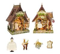 Spilay Miniature House Kits for Adults, Forest Cottage Dolls House