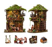 Spilay Miniature House Kits for Adults, Mossy Forest Tree House Dolls House