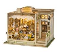 Spilay Miniature House Kits for Adults, Vitrine's Tale Dolls House | with LED Light, 3D Wooden Puzzle Model, House Decor for Desk and Bookshelf, Relaxing Craft Project, Creative Gift