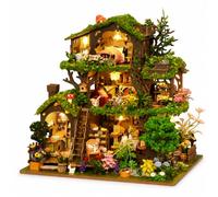 Spilay Miniature House Kits for Adults, Woodland Tree House Dolls House