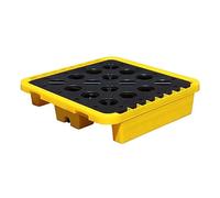 Spill Containment Platform, Modular Pallet for 1/2 Drum Capacity, Reliable Drainage System, 60x60x15cm, Efficient Spill Management Solution