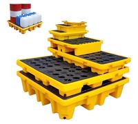 Spill Containment Tray，Industrial Pallets,Industrial Spill Containment Pallet for Drum Storage & Leak PreventionHeavy-Duty Chemical-Resistant Easy-Access DesignIdeal for Warehouses & Factori