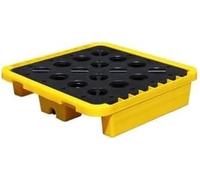 Spill Containment Tray，Industrial Pallets,Oil Spill Collection Pallets - Modular Platforms for Industrial and Laboratory Use, Non-Leakage Containers, Durable Plastic Design