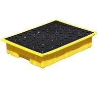 Spill Containment Tray，Industrial Pallets,Oil Spill Collection Pallets - Modular Platforms for Industrial and Laboratory Use, Non-Leakage Containers, Durable Plastic Design