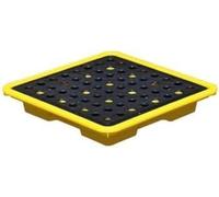 Spill Containment Tray，Industrial Pallets,Oil Spill Collection Pallets - Modular Platforms for Industrial and Laboratory Use, Non-Leakage Containers, Durable Plastic Design