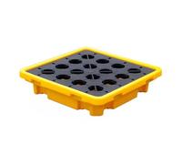 Spill Containment Tray,Modular Industrial Spill Containment Platform - Durable Plastic Pallet Tray for Effective Spill Control, Safety Compliance, and Environmental Protection Solu,Yellow-67