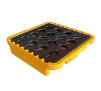 Spill Containment Tray with Grates, Anti-Leak Pallet for Safe Liquid Management and Environmental Protection