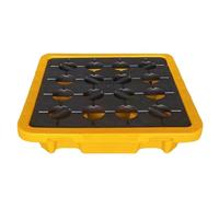 Spill Containment Tray with Grates, Anti-Leak Pallet for Safe Liquid Management and Environmental Protection