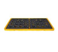 Spill Containment Tray with Grates, Anti-Leak Pallet for Safe Liquid Management and Environmental Protection