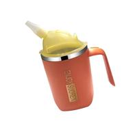 Spill Immune 304 Rust Free Nursing Cup with Choking Proof Straw, 400ml Capacity for Seniors and Postpartum Care, Clean Recovery Diet Container