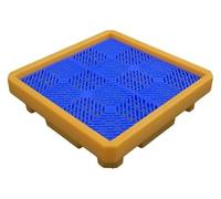 Spill Platform Spill Containment Platform with Grating, Anti-Leakage Tray, Plastic oil catch tray(67.5x67.5x12cm)