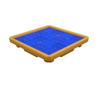 Spill Platform Spill Containment Platform with Grating, Anti-Leakage Tray, Plastic Oil Catch Tray(67.5x67.5x12cm)