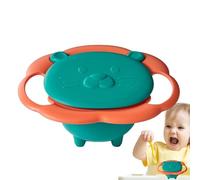 Spill Proof Bowl For - Gyro Rotating Movement, Spill-proof Inner Dish, Safe Drop Proof Construction | Fun & Innovative Feeding Tool, Lightweight Snack Stand
