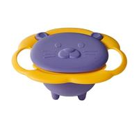 Spill Proof Bowl For - Gyro Rotating Movement, Spill-proof Inner Dish, Safe Drop Proof Construction | Fun & Innovative Feeding Tool, Lightweight Snack Stand