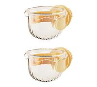 Spill-proof cage feeder cup for small to medium birds like a sex parakeet Ensures safe feeding and habitat. Pet Bird Parrot Feeder