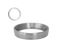 Spill-Proof Coffee Dosing Tool 6cm Silver Black(silver 53mm) | for aluminium alloy build, 6x6x2cm size, prevents spills, fits standard ports, silver or black finish