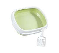 Spill Proof Detachable Cats Toilet With Sifting Scoops Anti Splashing Toilet For Travel Car Hotel Use Space Saving Cats Litters Container