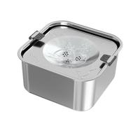 Spill Proof Dog Water Bowl 3L Stainless Steel Floating Non-Slip | No Drip Dog Water Bowl for Drinking Indoor Outdoor Travel Car Crate Cage Home Backyard Vet Road Trip