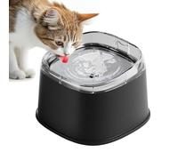 Spill Proof Dog Water Bowl with Floating Disk Anti-Slip 2000ml Large