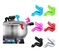 Spill-proof Lid Lifter for Soup Pot, Kitchen Tools Stand Heat Resistant Holder Keep The Lid Open, Great Cooking Helpers and Decoration 4 Pack