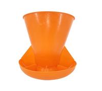 Spill-proof livestock feeder wall mounted pig feeder with segmented slots for simultaneous feeding in pig house