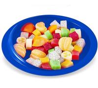 Spill Proof Scoop Plate and Bowl with Suction Base, Suction Cup Bowl, Parkinsons Aids for Living, Adaptive Dinnerware Feeding Aids for Elderly and Disabled (One Plate,Blue)