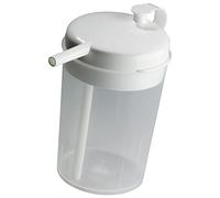 Spill-Proof Sip Cup - Drink Whilst Lying Down - Suitable for Hot and Cold Drinks - Dishwasher & Microwave Safe - Transparent