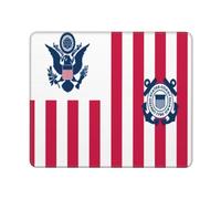 Spill-Resistant Mouse Pad, Flag Of Ensign Of The United States Coast Guard, Durable Gaming Mousepad, Desk Mats, 25X30cm, Gamer, PC, Typing