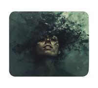 Spill-Resistant Mouse Pad, Fragmented Mind Unleashed Chaos, Ergonomic Mousepads, Desk Pad, 25X30cm, Studying, Gamer, Computer