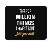 Spill-Resistant Mouse Pad, There's A Million Just Wait Musical Enthusiasts Mousepads Portable Desk Mats 25X30cm for Gamer Computer Work