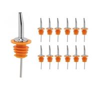 Spill-Stop Mfg. 285-60 Chrome Tapered Pourer with Extra-Large Yellow Poly-Kork, Dozen