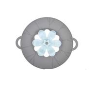 Spill Stopper Silicone Lid Cover Spill Stopper Lid Cover Boil Over Overflow Stopper Lid Cover For Pans Pots Boiling Kitchen Safeguard Multi-Function Environmental Utility Kitchen Tool(23cm Grey)