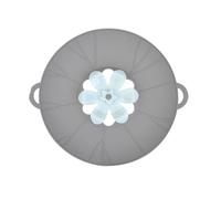 Spill Stopper Silicone Lid Cover Spill Stopper Lid Cover Boil Over Overflow Stopper Lid Cover For Pans Pots Boiling Kitchen Safeguard Multi-Function Environmental Utility Kitchen Tool(29cm Grey)