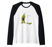 Spill The Beans Funny Bean Pun Cartoon Humor Quote Raglan Baseball Tee